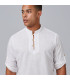Camisa de homem com colarinho mao e mangas longas, tecido FALSO LINHO SLIM FIT DANTE UNIFORMES GARY'S 298900