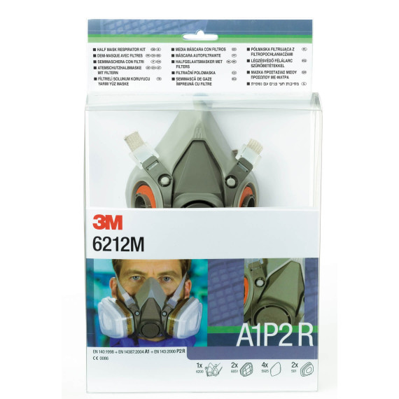 Kits "Prêt à utiliser" Masque et Filtre Pack 6200 A1P2 R (6051 A1 + 5925 P2R) - 4 kits