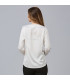 Blusa con scollo a barca, maniche lunghe e polsini abbottonati per donna, tessuto satinato TELMA UNIFORMES GARY'S 243700