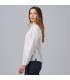 Moo Neck Shift e Manga regolabili per le donne, tessuto falso in cotone e uniformi flora poliestere Gary's 243600