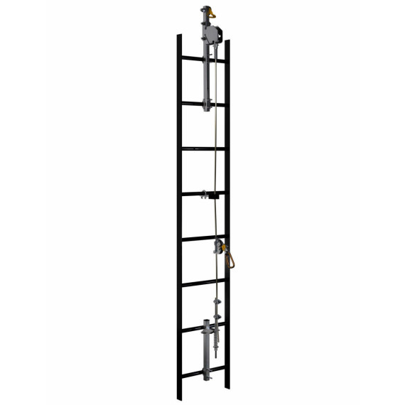 3M DBI-SALA Juego soporte fijación escalera peldaños Lad-Saf, acero inoxidable - Sistema seguridad vertical cable Bracketry