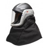 Safety helmet with polycarbonate visor and shoulder covers M-400 3M