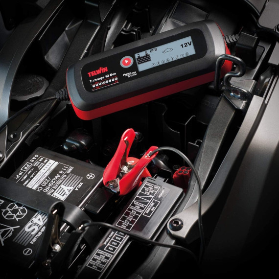 Telwin 807578 Battery Charger, Loading and Electronic Tester Multifunction T-CHARGE 12 EVO