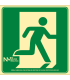 Luminiscent evacuation signal Large side Sajar sekureco