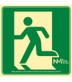Evacuation signal left path luminescent Large Format SEKURECO