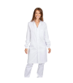 Cappotto unisex con velcro e polsini acrilici, maniche lunghe e colletto a risvolto, tessuto SARGA ENZO UNIFORMES GARY'S 570200.