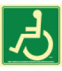 Segnale complementare "evacuazione disabile sinistra"
