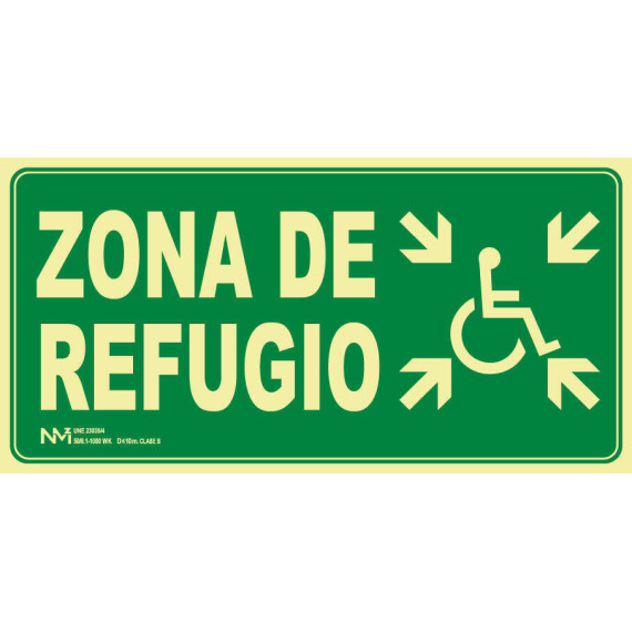 Sinal "Minusvalid Refugio Zone"