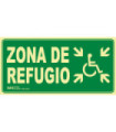 Segnale "Zona di rifugio disabile"