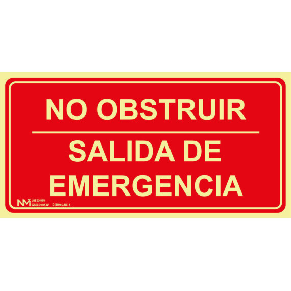 Komplementärzeichen "No Obstructing - Emergency Abreise"