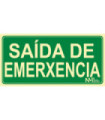 Zeichen in Gallego "Said of Emerxence"
