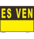 Placa amarela "Es Ven" em catalão