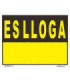 Placa amarela "Es Lloga" em catalão