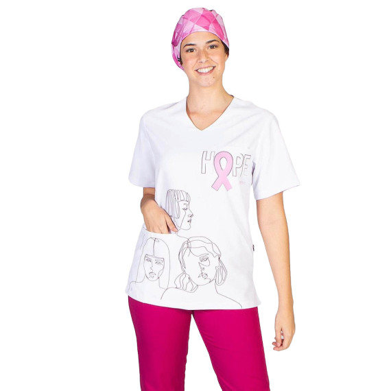 Giacca unisex stampata lotta contro il cancro HOPE UNIFORMI GARY'S 614800
