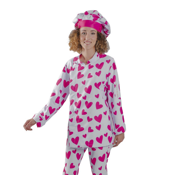 Veste de cuisine unisexe Agatha Ruiz de la Prada dos d'AEROSILVER UNIFORMES GARY'S 900002