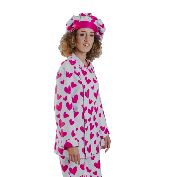 Veste de cuisine unisexe Agatha Ruiz de la Prada dos d'AEROSILVER UNIFORMES GARY'S 900002