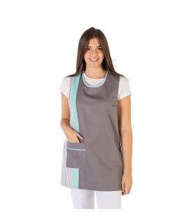 Sleeveless loose-fitting pichi with front pocket for utensils, SARGA JIMENA UNIFORMS GARY'S 212900 fabric.