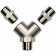 FEMALE TREAST FOR BIFURCATION 3/8 "" BSP and 2 APAPTORS Male 3/8 "" BSP 3120301P (3 Bifurcations)