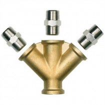 Trifurcación rosca hembra 3/8"" BSP y 4 adaptadores rosca macho 3 / 8"" BSP 3120300P (3 trifurcaciones)