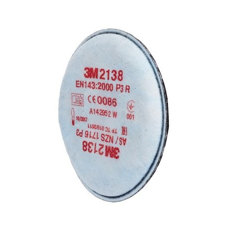 P3R filter, organic vapors and lower acid gases VLA, ozone 2138 (80 filters)