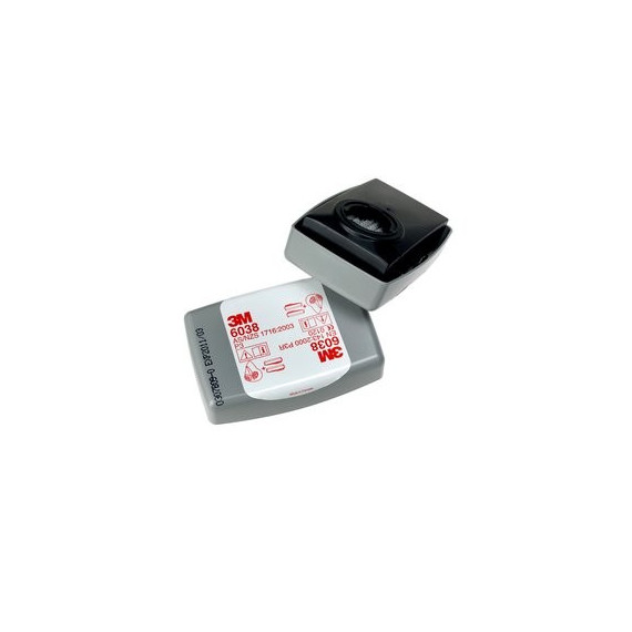 P3R Filter Bayerrta Encapsulated, Organixo Vapors and Gases Acids Minor VLA, Fluoridric Acid Up to 30 ppm 6038 (80 filters)