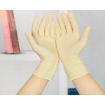 Latex exam gloves with powder 800 units.