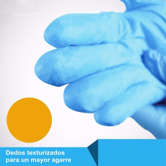 Guantes de examen de nitrilo sin polvo 800 Unidades.