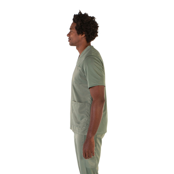 Herrenbluse aus atmungsaktivem technischem Gewebe H1 IZAN Peach UNIFORMES GARY'S 615700