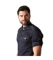 Men's kitchen jacket with roll-up sleeves and tab collar, TEJANO MORAN UNIFORMES GARY'S 946600 fabric.