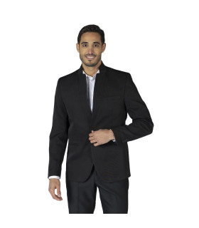 One-button American jacket with inverted lapel, made of TRIVIAL Slim Fit fabric by GARY'S.