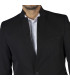 Americana de 1 botão e lapela invertida, de tecido TRIVIAL Slim Fit GARY'S