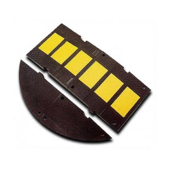 Vitesse de vitesse de hauteur de 3 m 7cm (noir / jaune, long 60 cm, large 50cm)