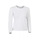 Frauen-elastisches T-Shirt mit langem Ärmeln und Rundhals - funky