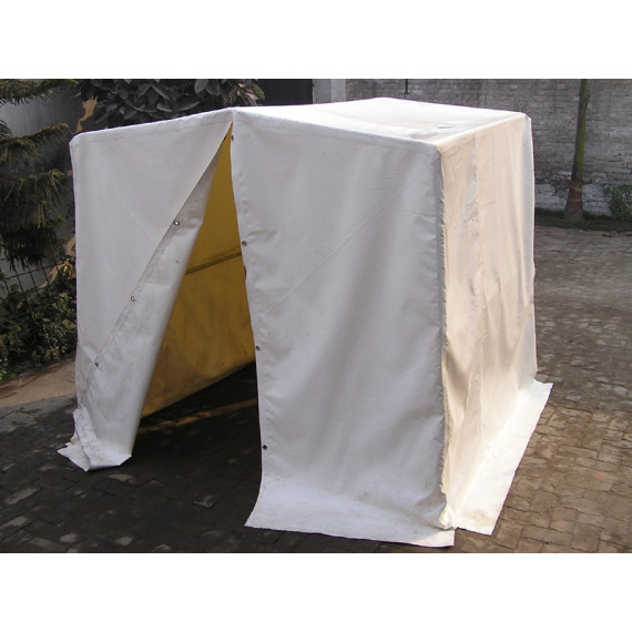 Negozio di protezione per la saldatura. Firewash flash per saldatura realizzato con materiale autoestinguente