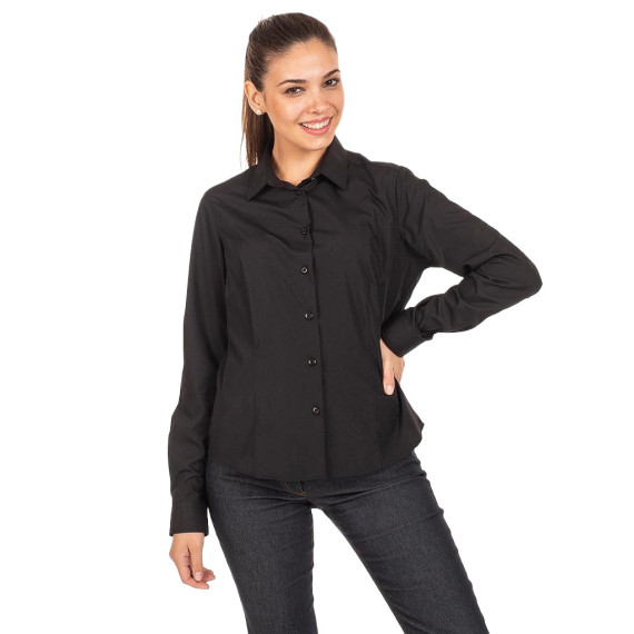 Blusa para mujer con mangas largas y pinzas, tejido popelín POP REDLINE UNIFORMES GARY'S 288100