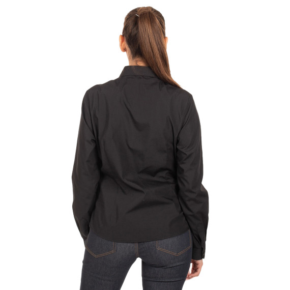 Damenbluse mit langen Ärmeln und Abnähern, Popeline-Gewebe POP REDLINE UNIFORMES GARY'S 288100