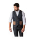 Chaleco de hombre ajustado con botones y bolsillos, tejido VAQUERO ELÁSTICO FIEGO UNIFORMES GARY'S 994800