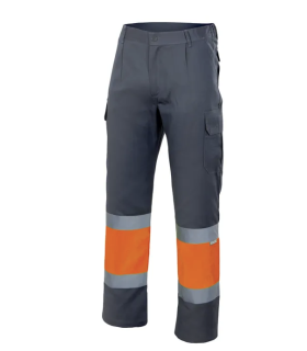 Pantaloni foderati bicolore ad alta visibilità per strade VELILLA 156C