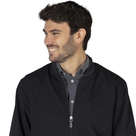 Bomber jacket for men in TRIVIAL GARY'S fabric.