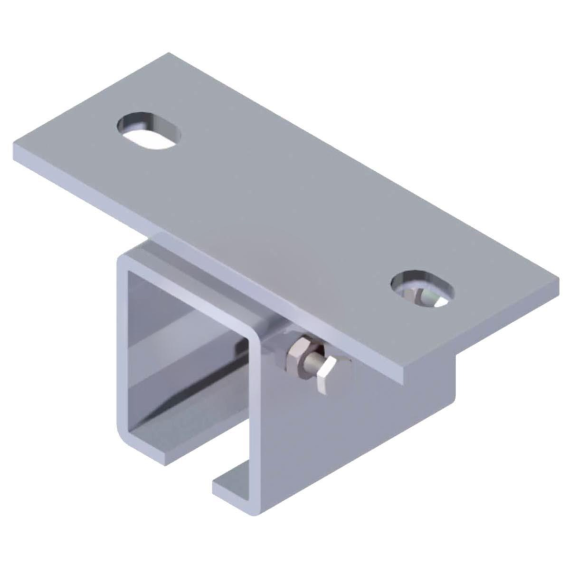 Connecteur de plafond pour rail simple de 30 x 35 mm