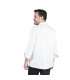 Chaqueta de cocina unisex de mangas largas blanca con detalles negros NÁPOLES UNIFORMES GARY'S 930500