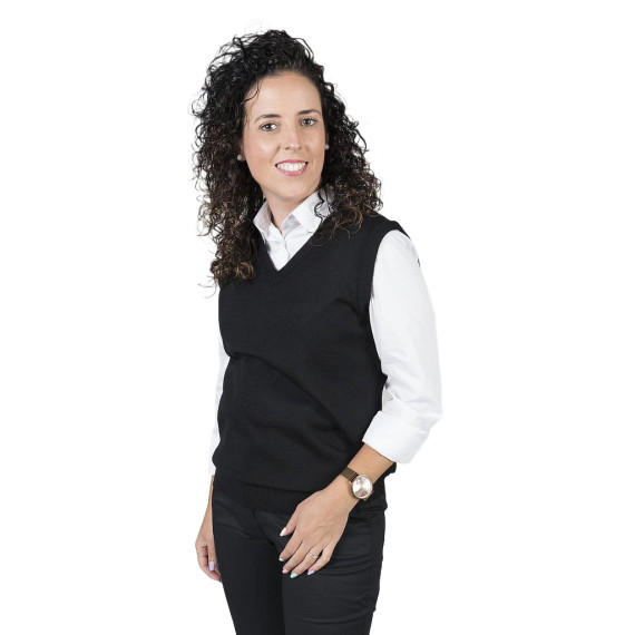 Colete feminino desmantelado em cores elegantes, ACRÍLICO E LANA MERINO UNIFORMES GARY'S 102100