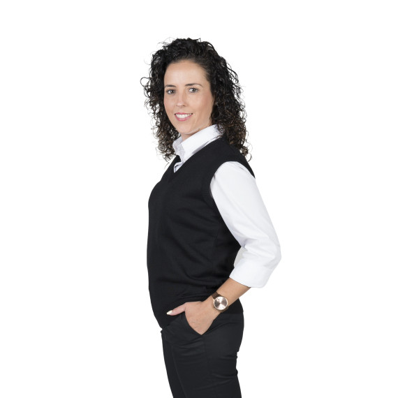 Women's sleeveless vest in elegant colors, made of ACRYLIC KNIT AND MERINO WOOL UNIFORMS GARY'S 102100.
