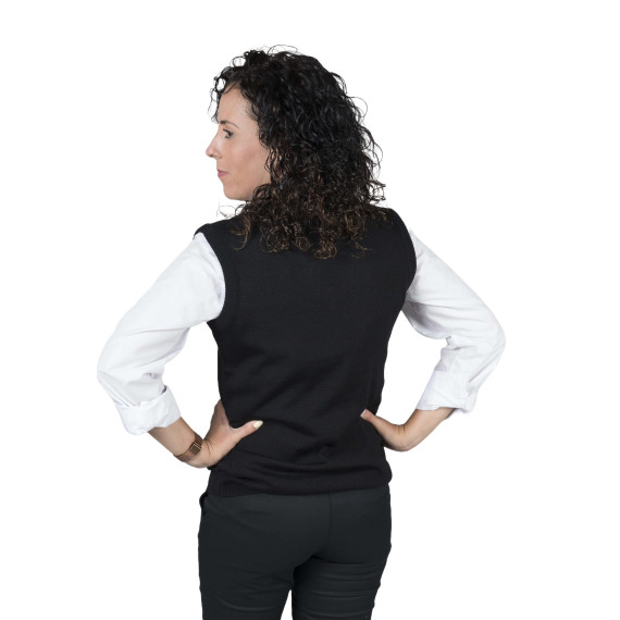 Women's sleeveless vest in elegant colors, made of ACRYLIC KNIT AND MERINO WOOL UNIFORMS GARY'S 102100.