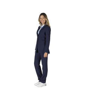 Giacca da donna con 2 bottoni e tasche in blu navy, tessuto WELFARE UNIFORMES GARY'S 800027.