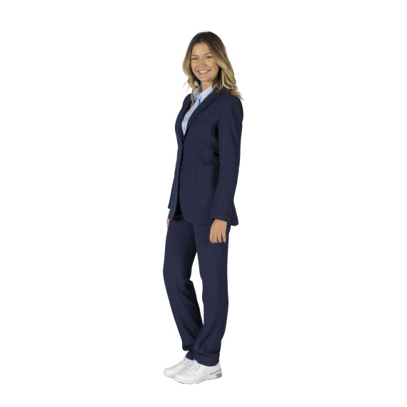 Damenjacke mit 2 Knöpfen und Taschen in Marineblau, Gewebe WELFARE UNIFORMES GARY'S 800027