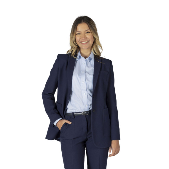 Damenjacke mit 2 Knöpfen und Taschen in Marineblau, Gewebe WELFARE UNIFORMES GARY'S 800027