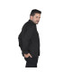Camisa para hombre de mangas largas con bolsillo y pinzas, tejido POPELÍN PES CO Negro UNIFORMES GARY'S 265800