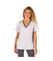 Aerosilver Gesundheitsbluse mit seitlichen Öffnungen, elastisches Mikrofaser, Leonor Uniformen Gary's 658700