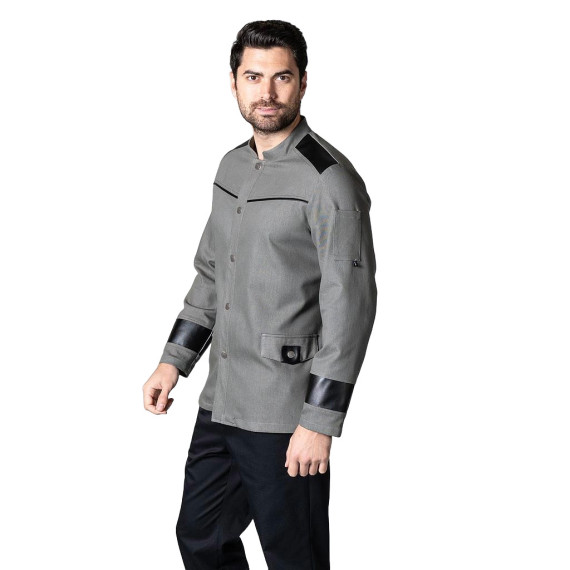 Men's elastic denim kitchen jacket VARGAS GARY'S
